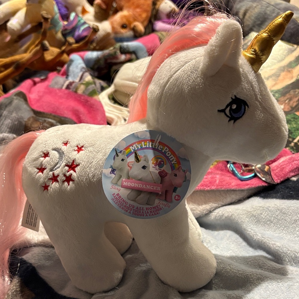 My Little Pony Moondancer Plush - White, Pink & Gold